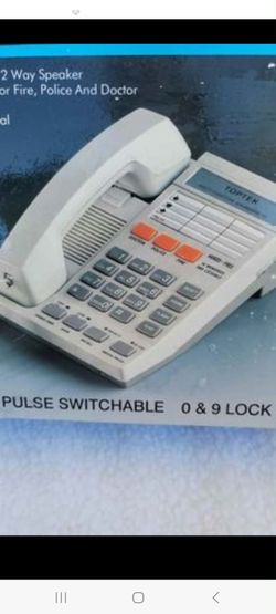 toptek vintage corded handsfree 2 way speaker landline phone new in open box
