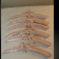 Vintage Baby Pink Padded Hangers