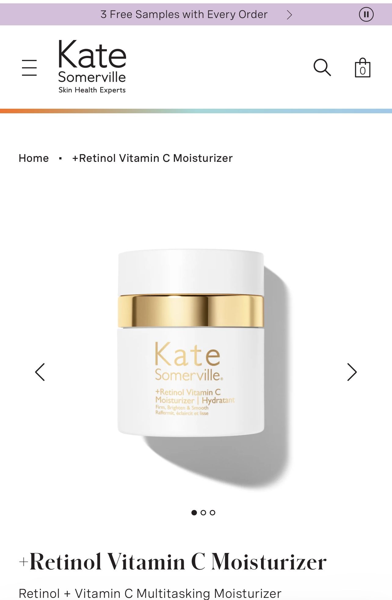 Kate Somerville +Retinol Vitamin C Moisturizer