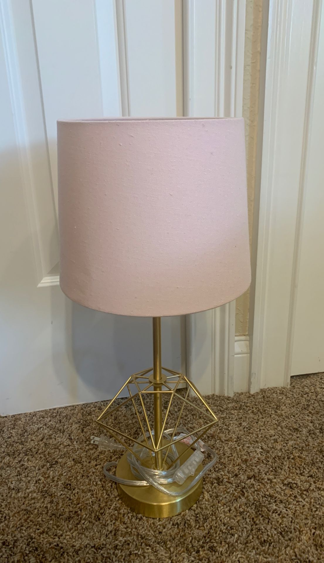 Gold Pink Desk Lamp