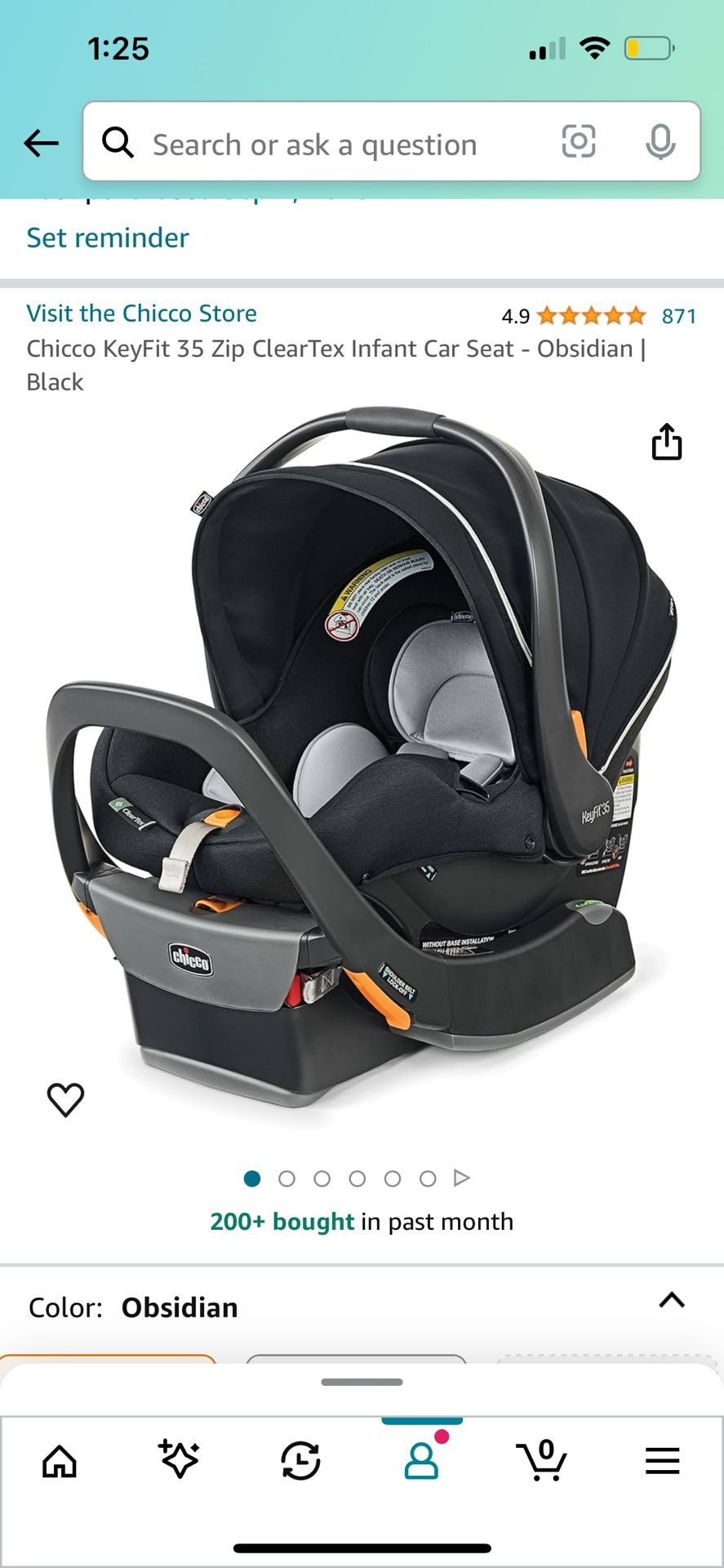 Brand New Infant Car Seat  Unopened Box