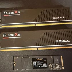 G skill  32gb DDR5 ram & 1tb m.2