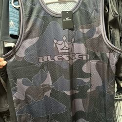 Brand NEW with tags BlessedinHI Grey Camo mesh jersey men’s 2XL (more fitted or loose XL)