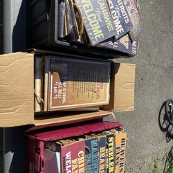 Small Rectangle Wooden Sports Signs Lot 