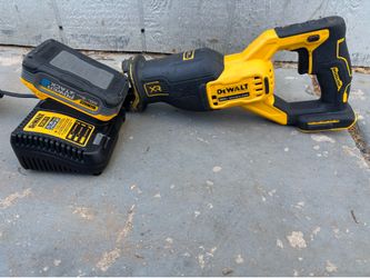 DEWALT 20V MAX Cordless Brushless Reciprocating Saw and 20V MAX POWERSTACK Compact Battery Starter Kit