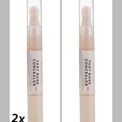 2x Makeup Revolution Fast Base Concealer  Light Weight C4 Net Wt 0.5 Oz SEALED 