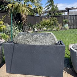 Custom Triple Drilled Columbia Granite Fountain Bubbler Complete Package