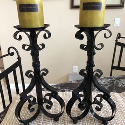 Iron Candle Holders
