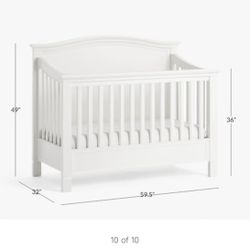 Pottery Barn Convertible Crib And Free Matress