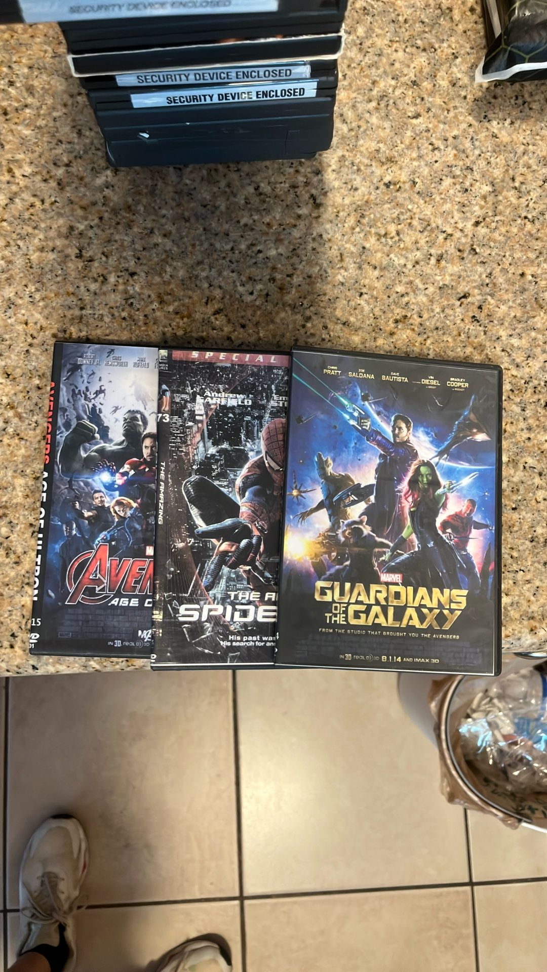 Avengers, Spiderman, Guardian Of The Galaxy