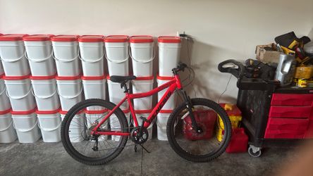24 inch red mountain bike