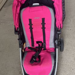 2 In 1 Pink Stroller 
