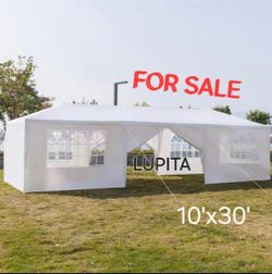 Canopy Party Tent 10x30 White Gazebo Wedding Parties Tent Canopy Used With Sides -(FOR SALE) Carpa