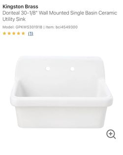 Brand New Kingston Brass Doriteal Wall Mount Utility Sink