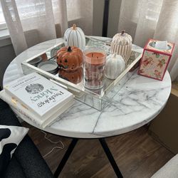 Faux Marble Round Table