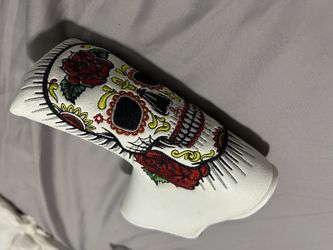 Golf Putter Head Cover Embroidered Headcover with Magnetic Closure