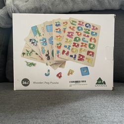 Wooden Peg Puzzles (6 Pack)