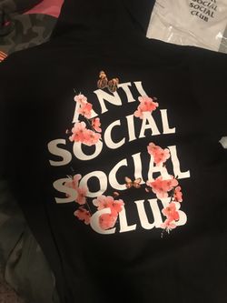 Anti social social club ASSC kkoch hoodie black size medium for