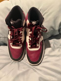 Nike High-Top Sneakers Red Black White