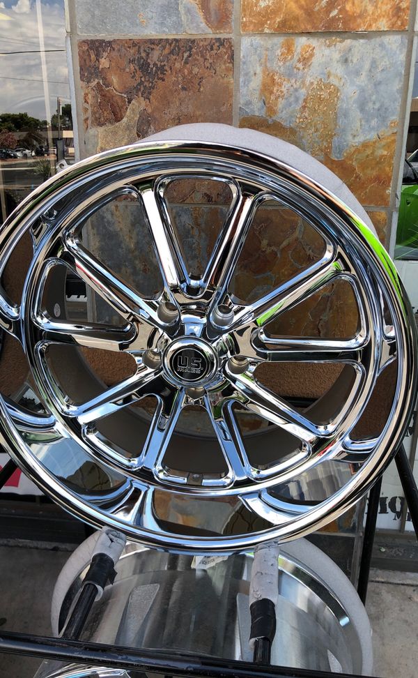 20” us mag wheels chrome 5x5 new rims only no tires for Sale in Las Vegas, NV OfferUp