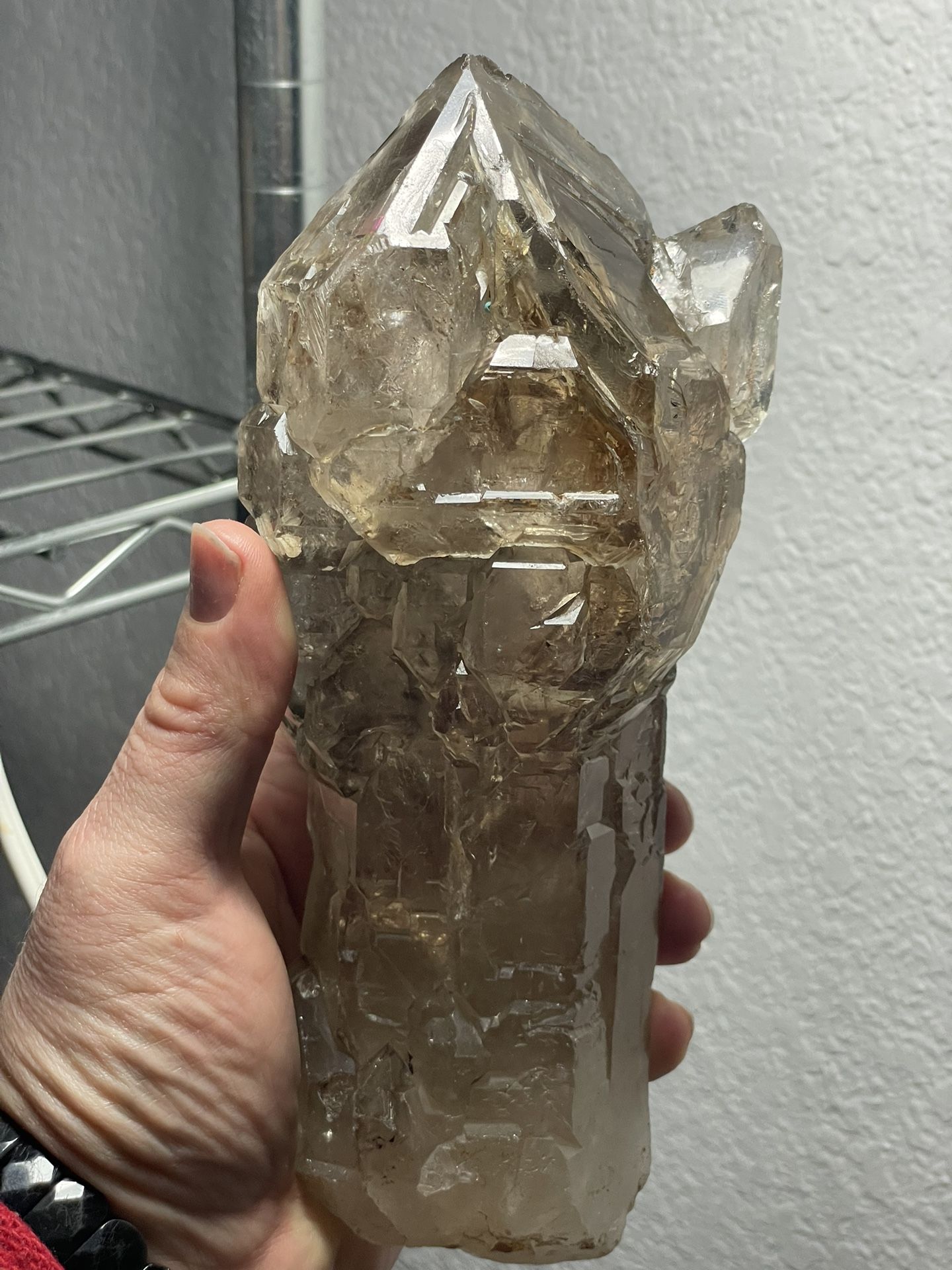 Rare elestial smoky citrine scepter 