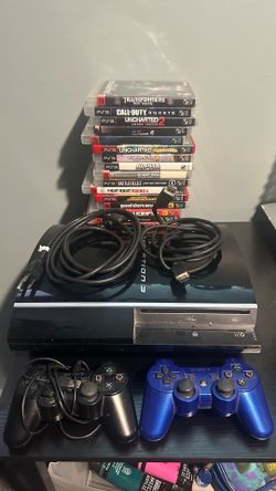 PS3 + 20 games, 2 controllers