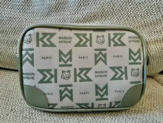 Maison Kitsuné x EVA Air Crossbody Bag in green/matcha green