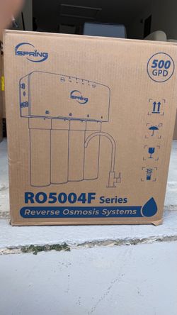iSpring RO5004F Tankless Reverse Osmosis Water Filter – 500 GPD