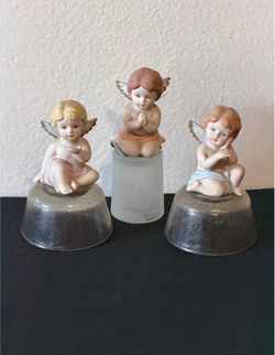 Vintage 3-Piece Set of Celestial Cherubs by Home Interiors