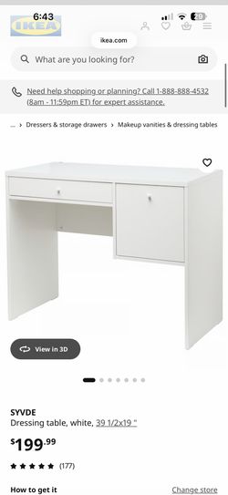 Ikea desk / vanity table
