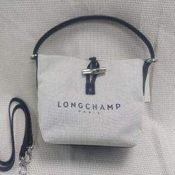 Longchamp Essential Toile Bucket Bag