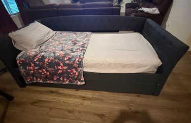 Twin bed with trundle