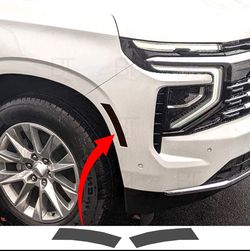 2025-2026 Chevy Tahoe Smoke Decal Front Side Marker Overlay Vinyl Tint Precut