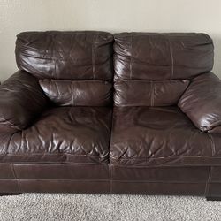 Good Leather Couch! 200$ 
