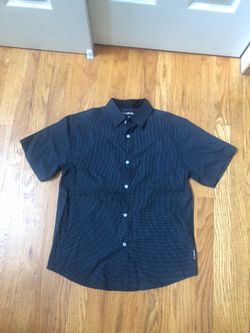 Like new black/white youth boys dress shirt size 10/12