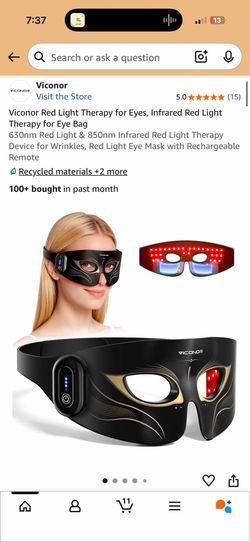 Brand New Red Light Therapy Eye Mask