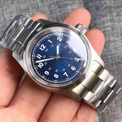 36mm Tandorio Blue Dial Sapphire Glass NH35A PT5000 Miyota Automatic Mens Watch.