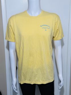 Baseball Lifestyle 101 Men’s Yellow T-Shirt