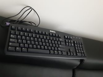 DELL hard wired keyboard. Desktop computers