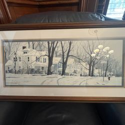 Jerry Ellis Watercolor Framed Painting