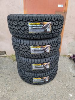 275 60 20 ALL TERRAIN TIRES DODGE RAM TITAN ARMADA TUNDRA SEQUOIA JEEP RUBICON GLADIATOR SILVERADO SIERRA