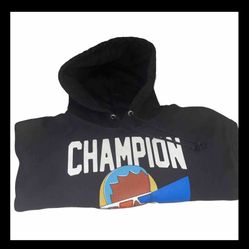 Men's Champion x Hebru Brantley Vision Reverse Weave Hoodie Sz  X Large 