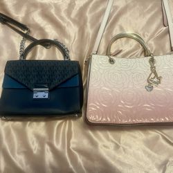 One Navy Blue MK Purse And One Aldo Purse. Satchel’s/Crossbody