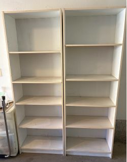 White Bookshelves