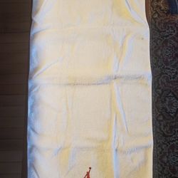 White Jordan Gym Towel
