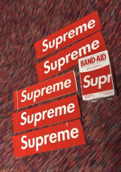 Supreme stickers /supreme bandaids