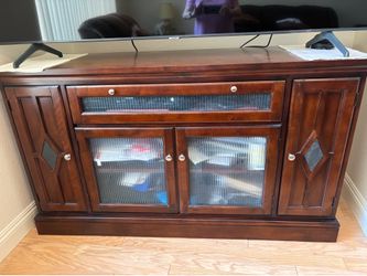 Solid Wood Entertainment Cabinet / TV Stand – Storage + Style