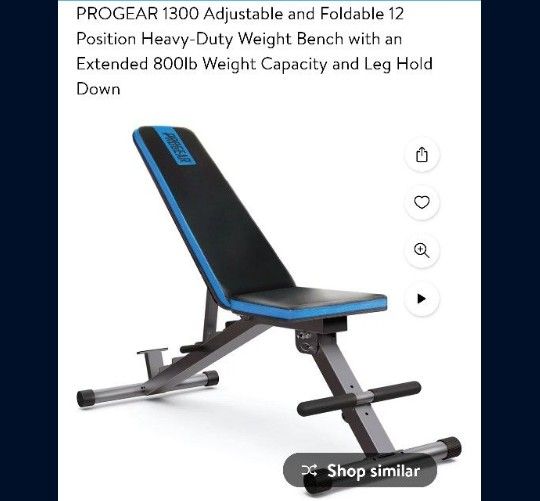 Adjustable Weight Bench 