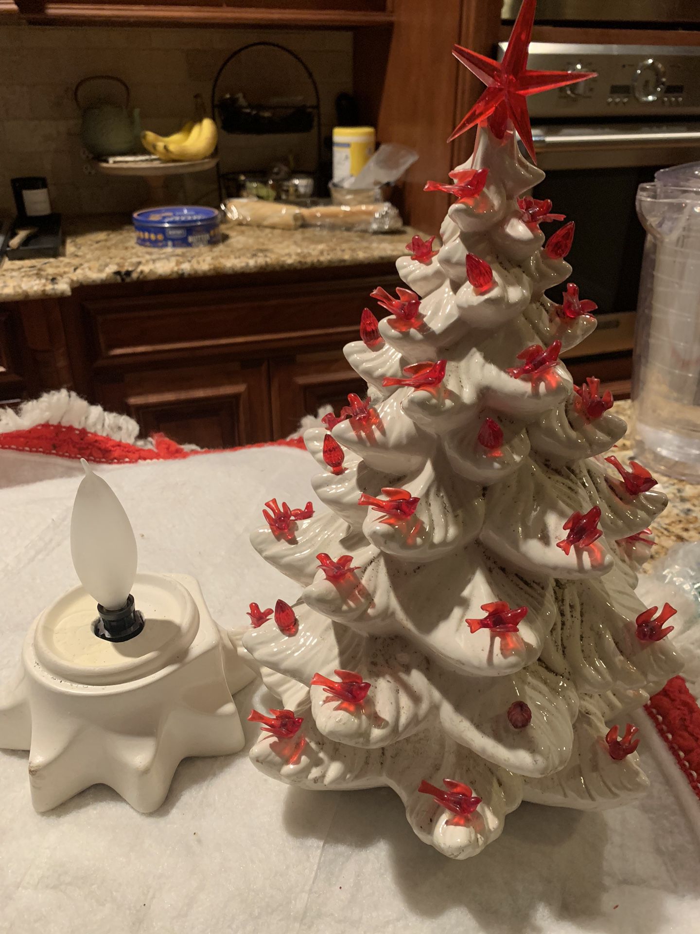 Collectible Vintage Ceramic Christmas Tree 