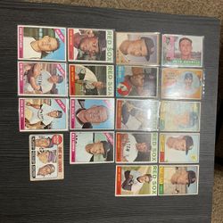18 Boston Red Sox 1960s Topps Baseball Cards With Hi #, Yastrzemski Leaders Card